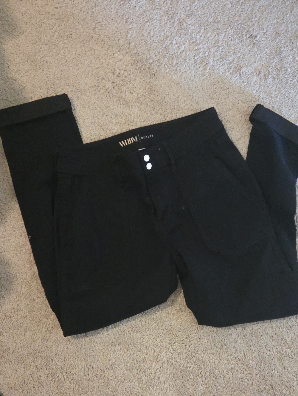 NWOT WHBM Outlet Black High-Rise Skinny Pants